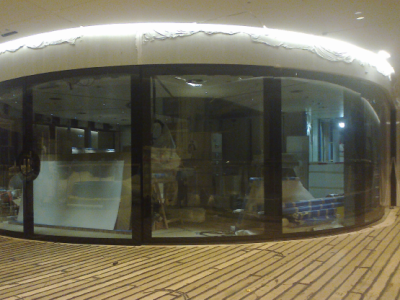 Curved sliding doors